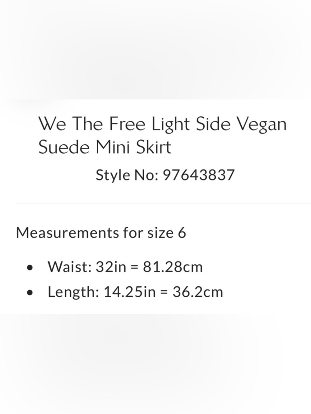 Free People Light Side brown vegan suede mini skirt size 2 - Picture 4 of 13